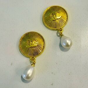 Upcycled Pearl Drop Earrings